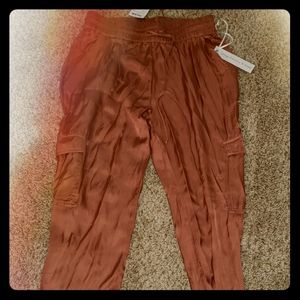 Mauve Satin pants